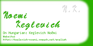 noemi keglevich business card