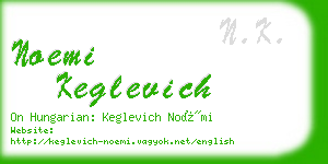 noemi keglevich business card